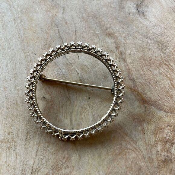 Vintage 14K GF Brooch with Stones - Picture 1 of 4